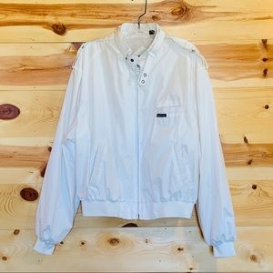 Vintage 1980s Members Only Jacket White Racer